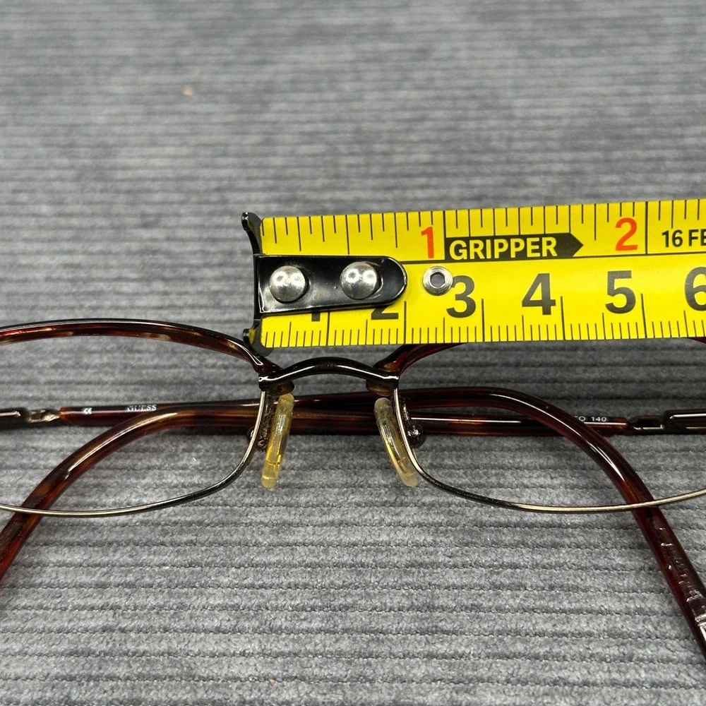 Guess GU 1050 TO Tortoise Shell Oval Y2K Eyeglasses Frame 48-18-140 Brown Unisex